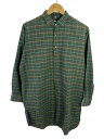 【中古】60s/フレンチワークシャツ/40/--/GRN/チェック【メンズウェア】