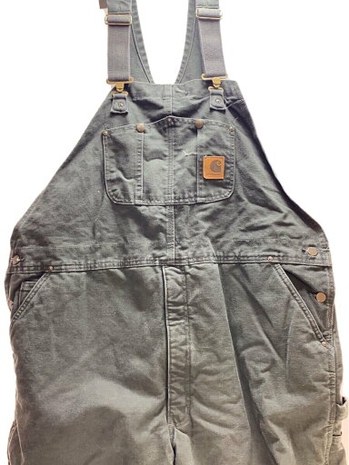 【中古】Carhartt◆オーバーオール/2L/コットン/GRN【メンズウェア】 【中古】Carhartt◆オーバーオール/2L/コットン/GRN【メンズウェア】