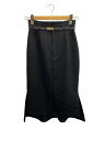 【中古】SNIDEL◆ロングスカート/1/ポリエステル/BLK/無地/SWFS251201【レディースウェア】