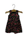 【中古】DOLCE&GABBANA◆ワンピース/80cm/コットン/BLK/花柄/L23VDW0/G7LRW【キッズ】