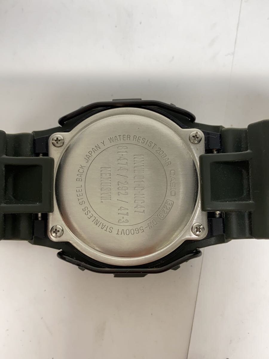 【中古】CASIO◆腕時計/アナログ/ラバー/BLK/KHK【服飾雑貨他】 3