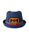 【中古】A BATHING APE◆キッズ服飾/麦わら帽子/NVY/002CPH703001K【キッズ】