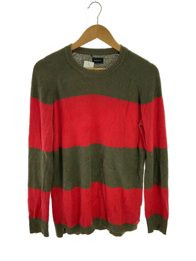 【中古】DIESEL◆ニット・セーター(薄手)/S/コットン/KHK【メンズウェア】 【中古】DIESEL◆ニット・セーター(薄手)/S/コットン/KHK【メンズウェア】