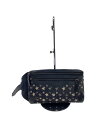 【中古】JIMMY CHOO◆ウエストバッグ/スウェード/BLK【バッグ】
