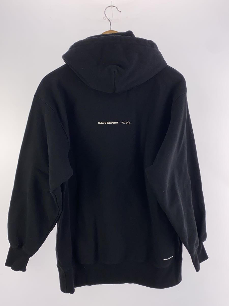 【中古】uniform experiment◆パーカー/3/コットン/BLK/UE-232066【メンズウェア】