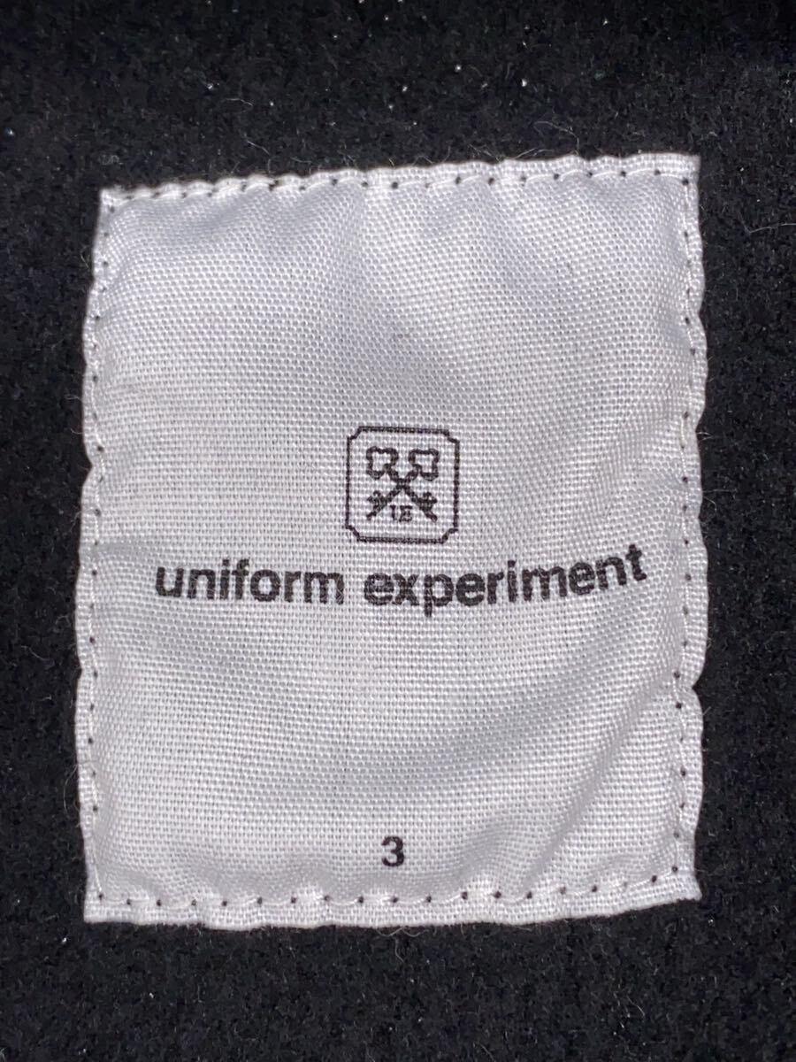 【中古】uniform experiment◆パーカー/3/コットン/BLK/UE-232066【メンズウェア】