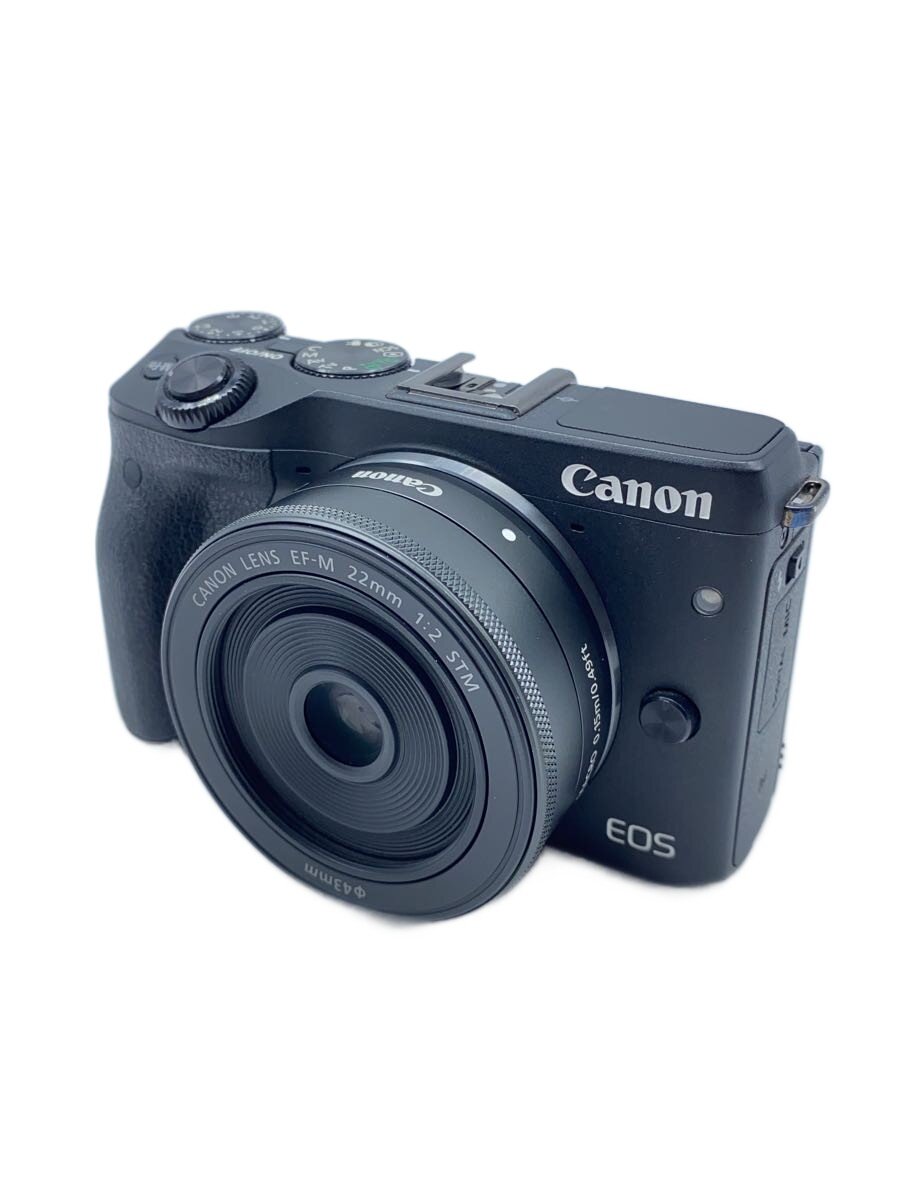 【中古】CANON◆デジタル一眼カメラ EOS M3 ダブルレンズキット [ブラック]//【カメ...