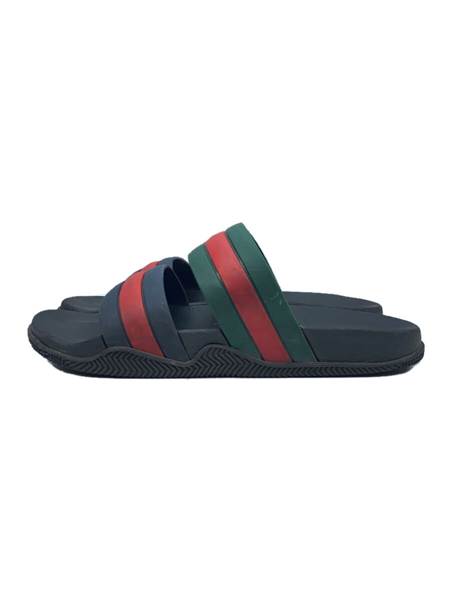 【中古】GUCCI◆シェリーライン/サイズ8/イタリア製/ソール擦り減り/ヨゴレ有/US8/BLK/692381【シューズ】