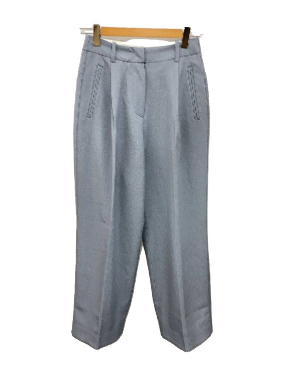 【中古】anuke/アンヌーク/Heather Tuck Pants/24AW/38/ポリエステル/BLU/62420703【レディースウェア】