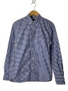 【中古】COMME des GARCONS HOMME◆長袖シャツ/S/コットン/BLK/ギンガムCK/HT-B004/襟元キバミ有【メンズウェア】(4)