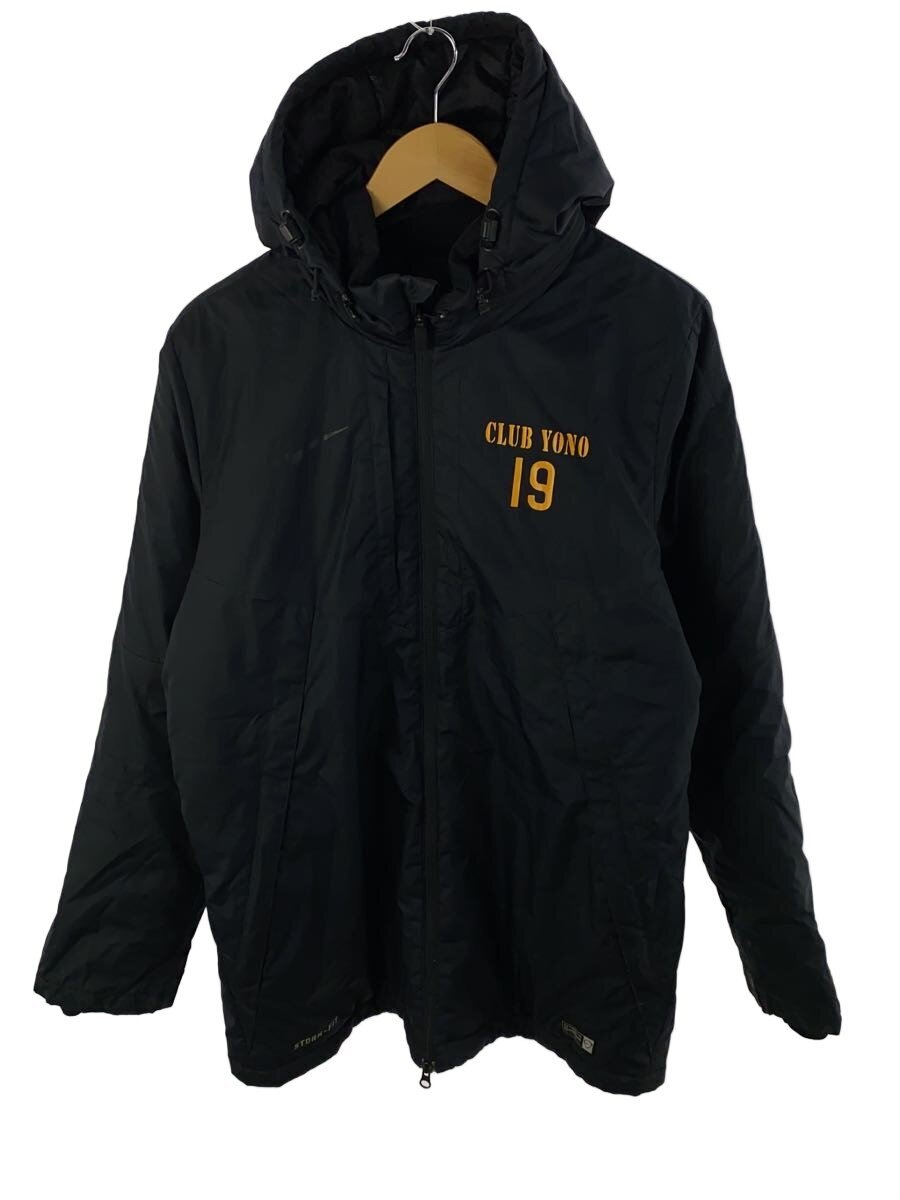 【中古】NIKE◆ダウンジャケット/L/ポリエステル/BLK/無地【メンズウェア】の商品画像