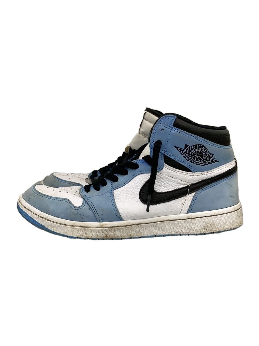 NIKE◆ハイカットスニーカー/28.5cm/BLU/レザー/DQ0660-400//