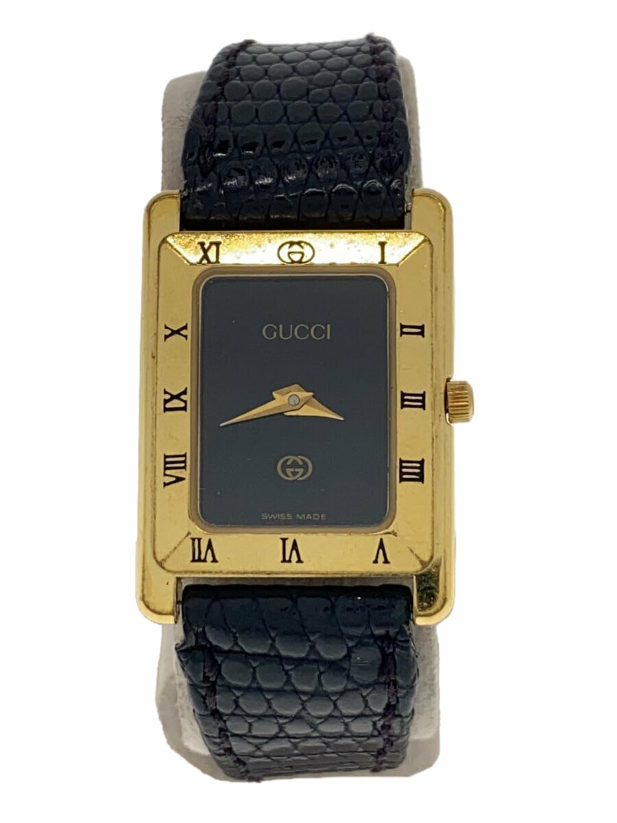 【中古】GUCCI◆OLD GUCCI/腕時計/アナログ/ブラック/4200L/社外ベルト/? NULL ?//【服飾雑貨他】