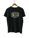 【中古】DEUS EX MACHINA◆Tシャツ/M/コットン/BLK【メンズウェア】