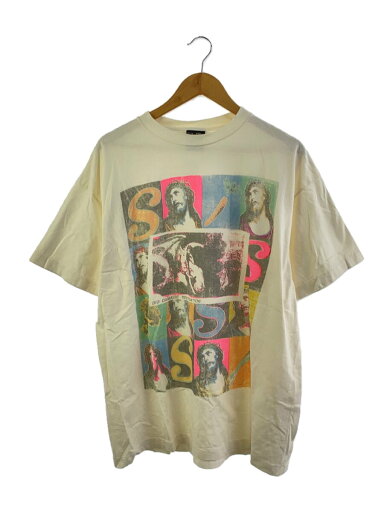【中古】SAINT MICHAEL◆Tシャツ/XL/コットン/CRM/SM-YS8-0000-C15【メンズウェア】 【中古】SAINT MICHAEL◆Tシャツ/XL/コットン/CRM/SM-YS8-0000-C15【メンズウェア】