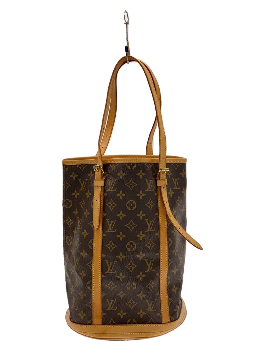 LOUIS VUITTON - 【中古】LOUIS VUITTON◆バケットGM_モノグラム・キャンバス_BRW/PVC/BRW/総柄【バッグ】
