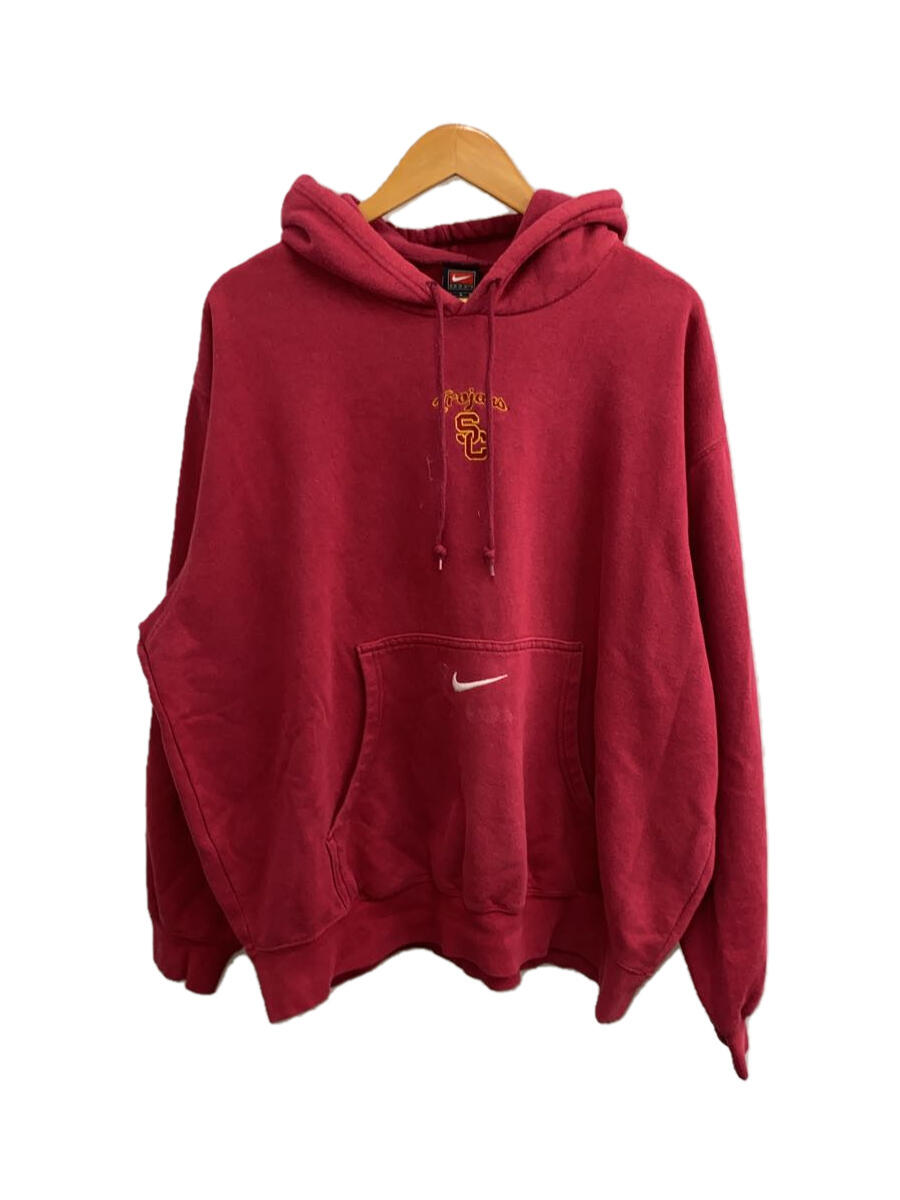 【中古】NIKE◆USCトロージャンズ/チームパーカー/L/コットン/RED【メンズウェア】