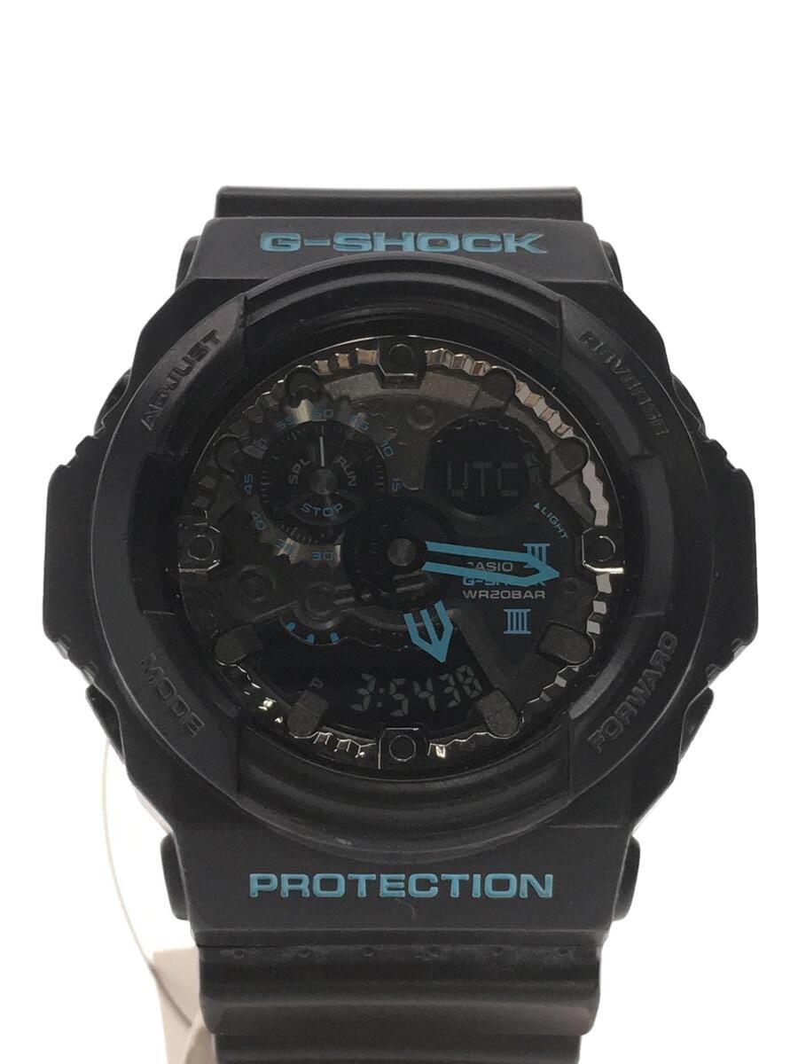 【中古】CASIO◆クォーツ腕時計・G-SHOCK/デジアナ/BLK【服飾雑貨他】