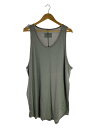 【中古】CVTVLIST◆タンクトップ/1/コットン/GRY/無地/2301050305【メンズウェア】