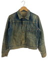 【中古】Levi’s◆VT/40-50s/XX/506/1st/スライドバックル/Gジャン/--/デニム/IDG/ダメージ多数【メンズウェア】