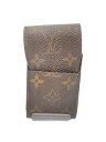 【中古】LOUIS VUITTON◆エテュイ・シガレット_モノグラム・キャンバス_BRW/--/BRW/メンズ【服飾雑貨他】