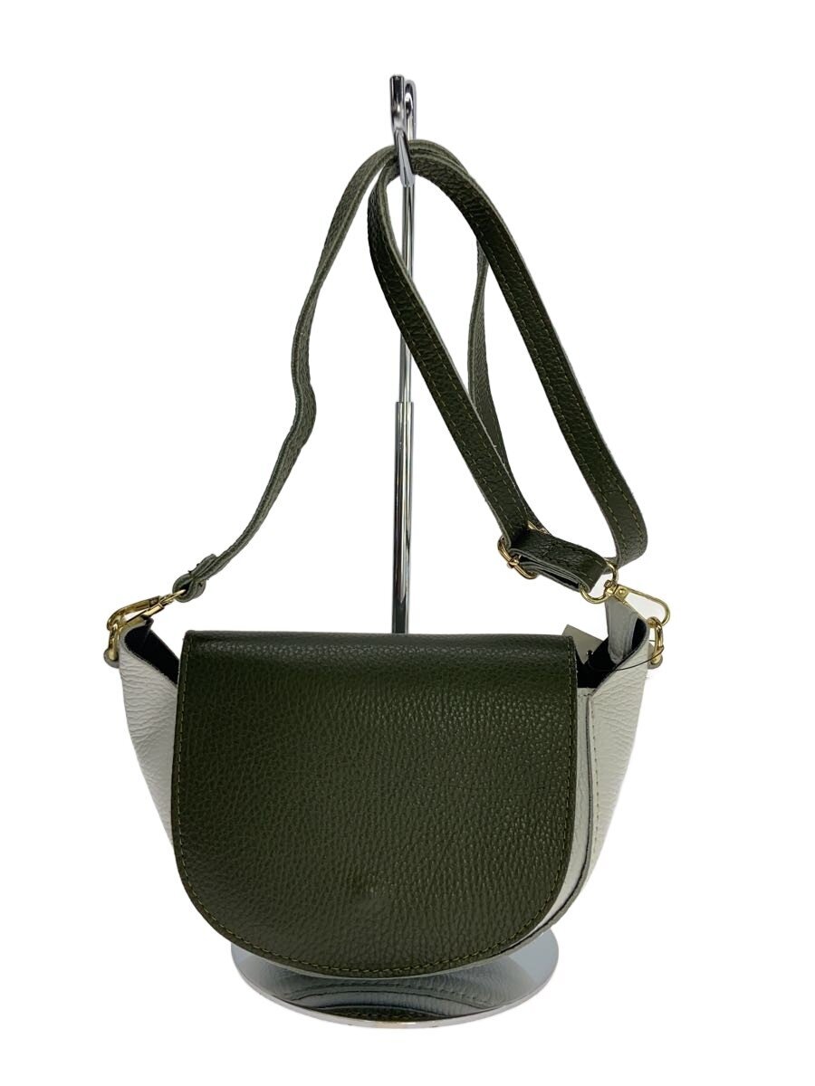 美品・イタリア製】VERA PELLE イントレチャート ショルダーバッグ 茶 