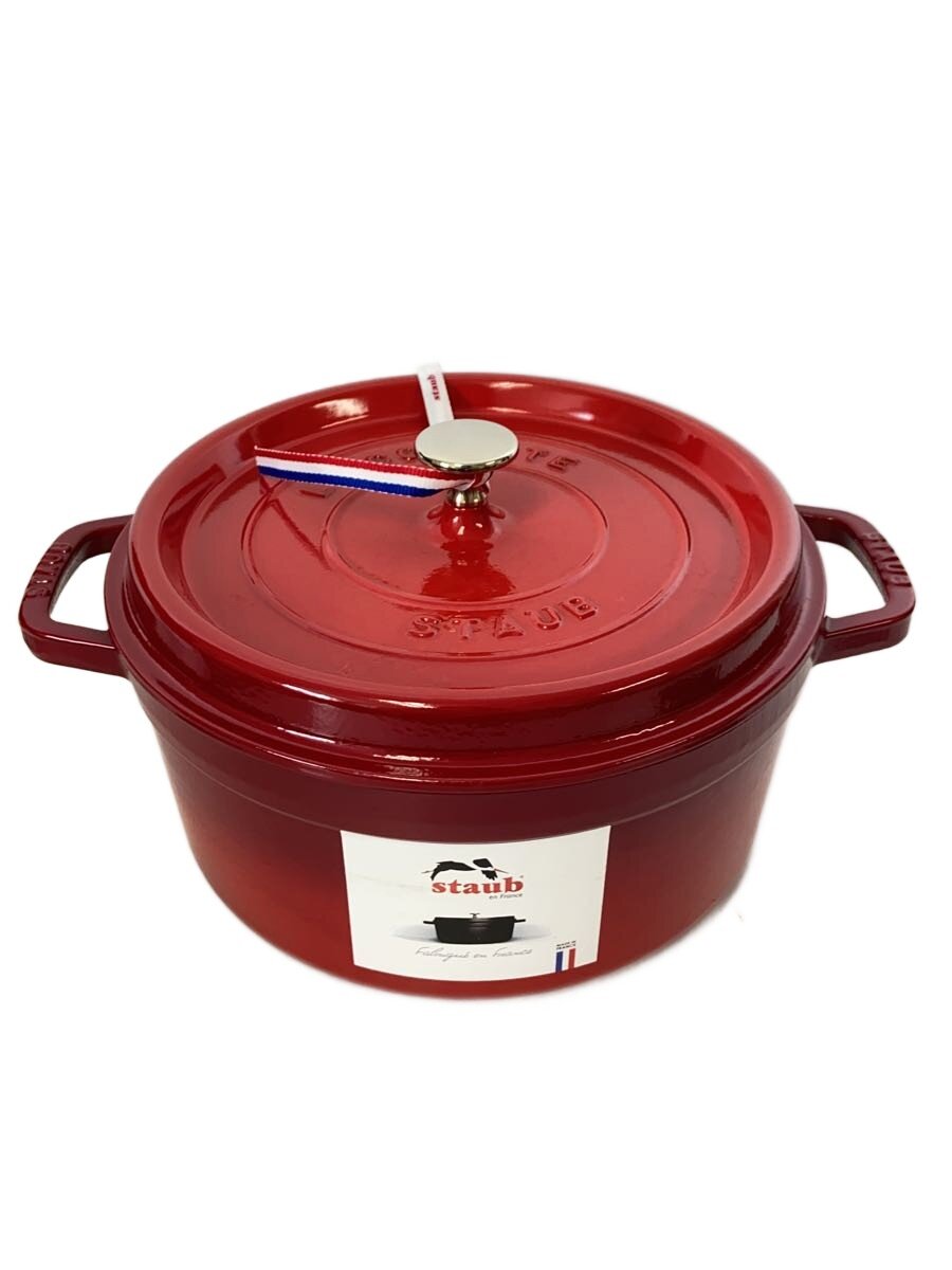 【中古】Staub◆鍋/サイズ:26cm/RED【キッチン用品】