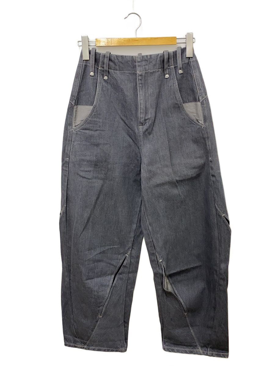 【中古】LIVINGTONE◆Crazy pattern with slit/ボトム/36/コットン/GRY/lt-naja-06//【レディースウェア】
