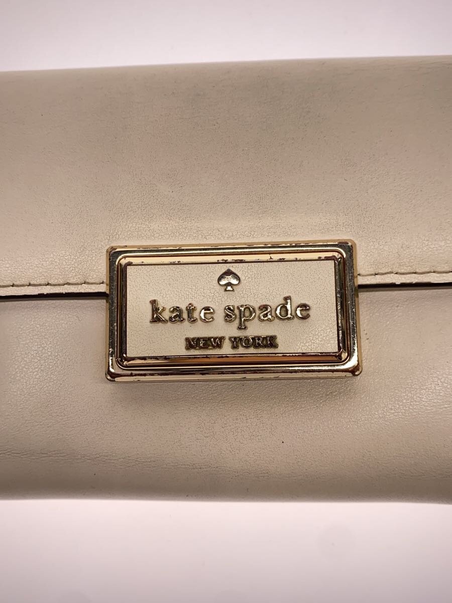 【中古】kate spade new york◆リーガンミデイアムフラップウォレット/2つ折り財布/...