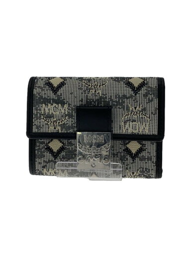 【中古】MCM◆ヴィンテージモノグラムジャガード/3つ折り財布/キャンバス/WHT【服飾雑貨他】 【中古】MCM◆ヴィンテージモノグラムジャガード/3つ折り財布/キャンバス/WHT【服飾雑貨他】