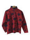 【中古】GAP◆フリースジャケット/OLD GAP/90-00s/XXL/ポリエステル/RED/総柄【メンズウェア】