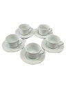 【中古】Noritake◆カップ&ソーサー/10点セット/WHT/4250【キッチン用品】