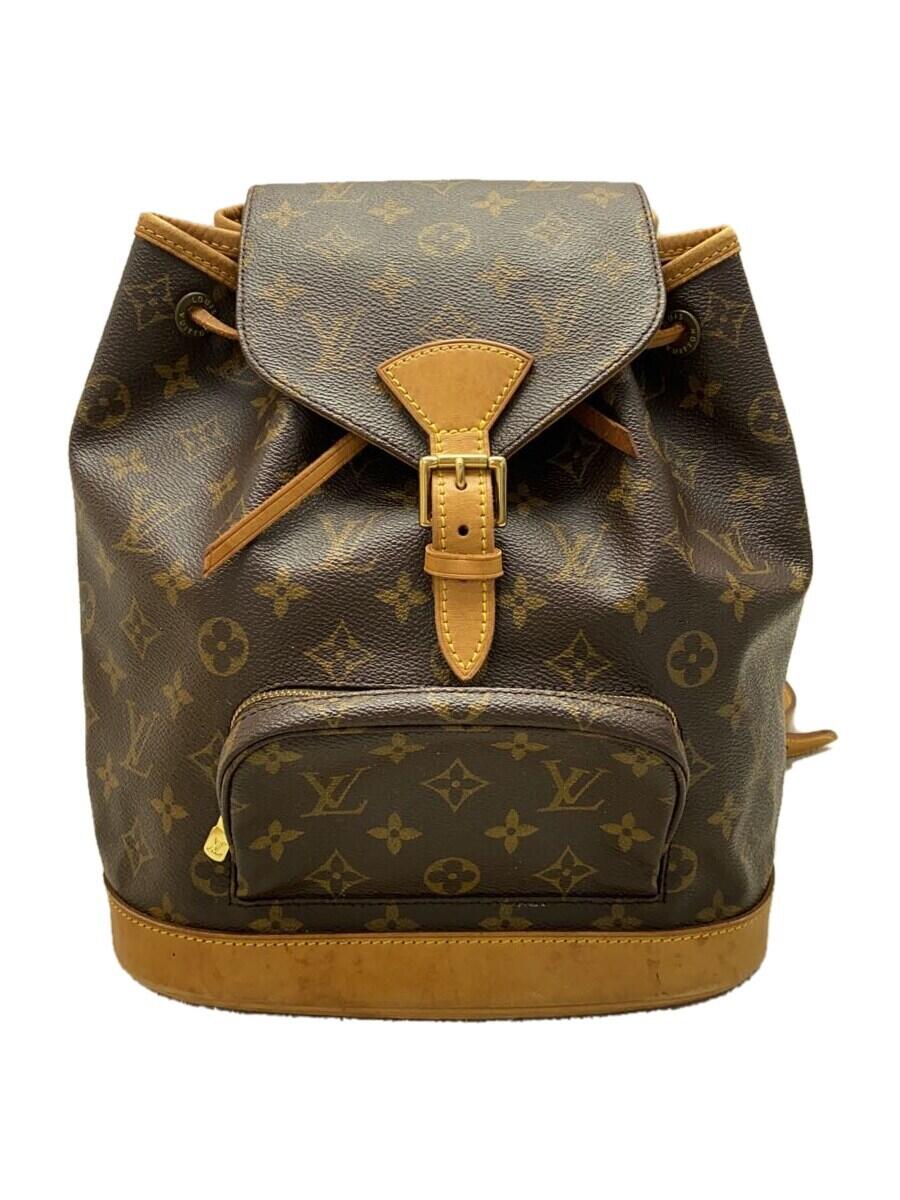 【中古】LOUIS VUITTON◆M51136/モンスリMM_モノグラムキャンバス_BRW【バッグ】