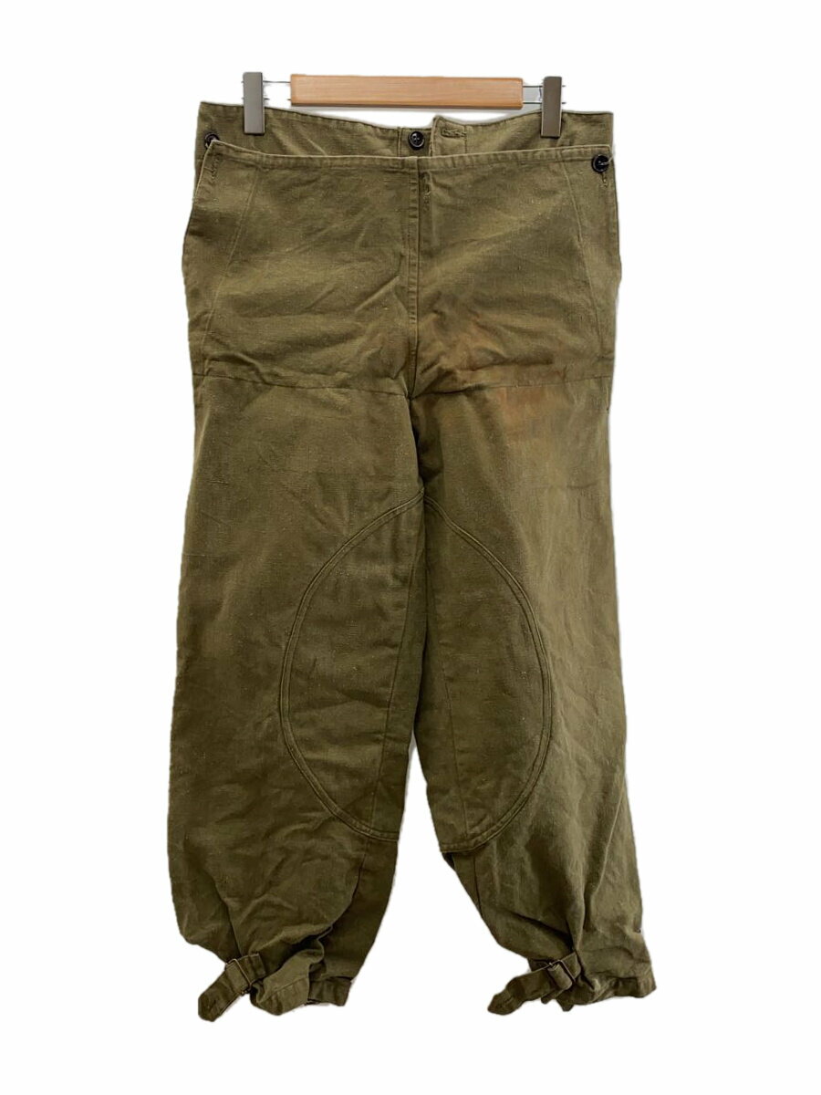 【中古】FRENCH MILITARY◆ボトム/2/コットン/KHK/無地【メンズウェア】