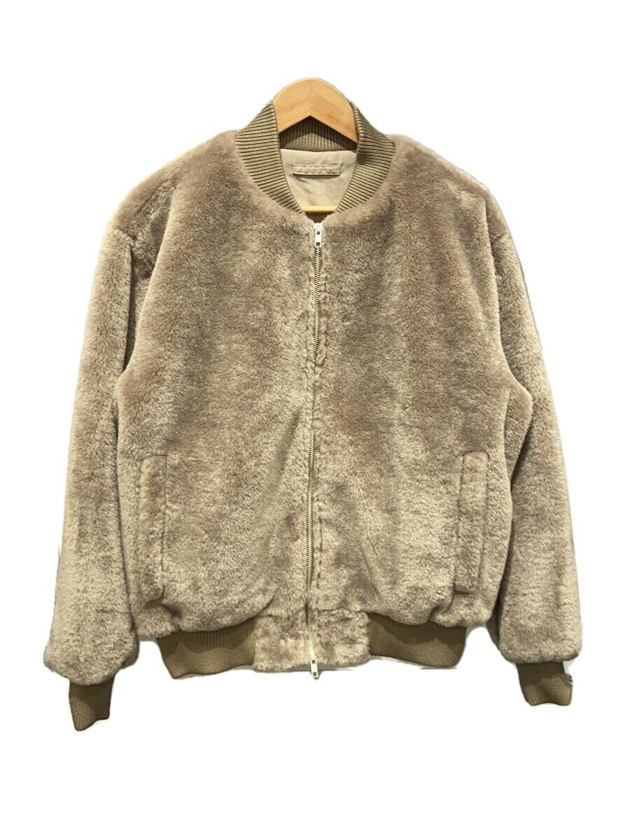 【中古】417 EDIFICE(417 by EDIFICE)◆ブルゾン/M/ポリエステル/ベージュ/無地/GY70【メンズウェア】