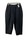 【中古】ista-ire◆24AW/コットンウールツイル起毛切替パンツ/ワイドパンツ/FREE/コットン/GRY/7603-2880【レディースウェア】