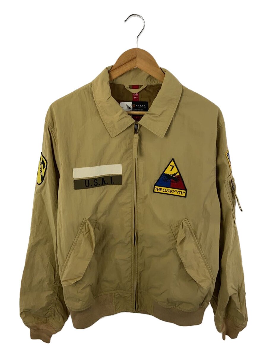 【中古】ALPHA INDUSTRIES◆ジャケット/L/--/KHK/TA1518-035【メンズウェア】