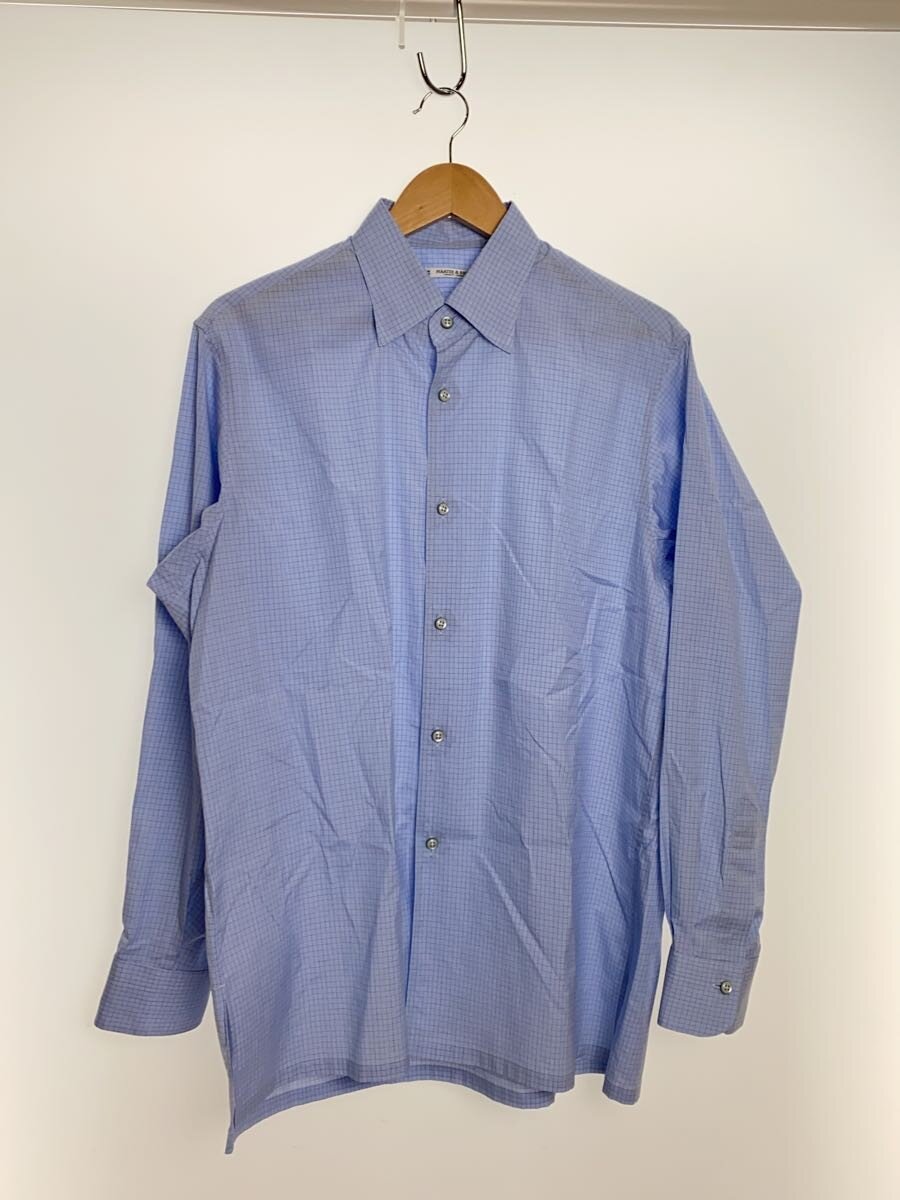 MAATEE&SONS◆Saint gelman/長袖シャツ/2/コットン/ブルー/チェックシャツ/MT5303-0602A