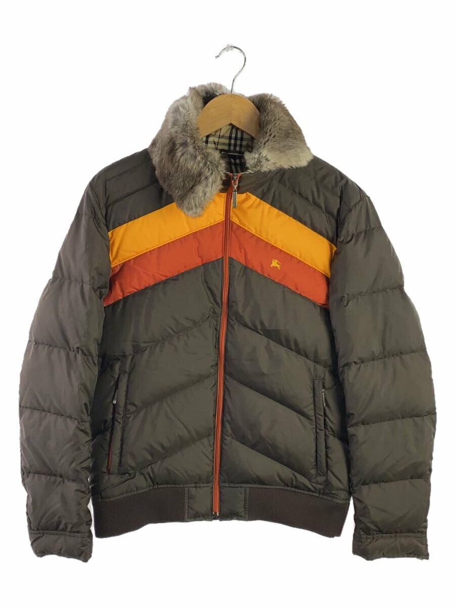 【中古】BURBERRY BLACK LABEL◆ダウンジャケット/M/ポリエステル/BRW/BMP48-332-58【メンズウェア】