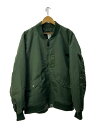 【中古】A BATHING APE◆MA-1/ジャケット/2L/ポリエステル/GRN/無地/001GDH201001X【メンズウェア】