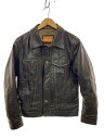 【中古】STYLISH VILLAIN/レザージャケット・ブルゾン/L/レザー/BLK/タバコ臭有【メンズウェア】(4)