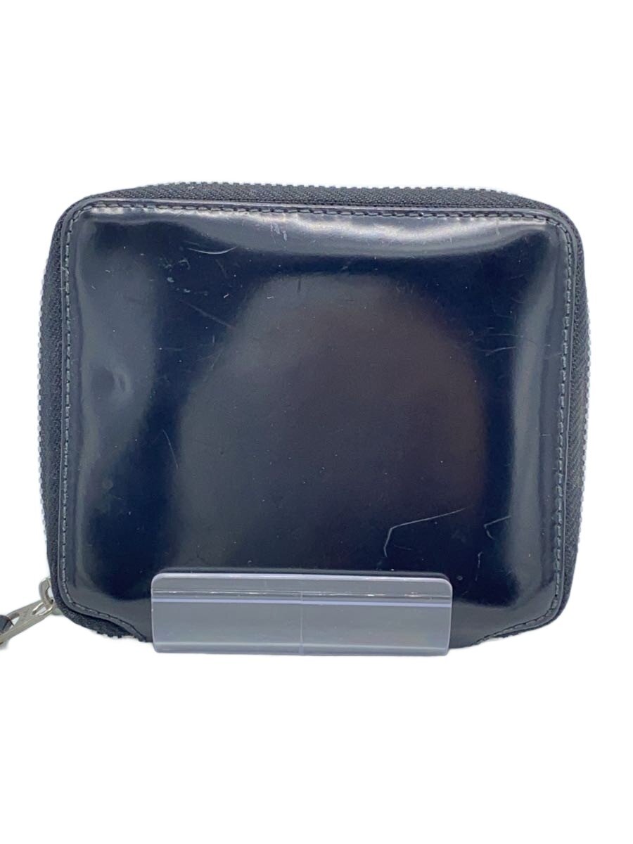 Wallet COMME des GARCONS◆2つ折り財布/レザー/BLK/無地/メンズ