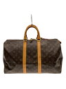 【中古】LOUIS VUITTON◆キーポル・バンドリエール45_モノグラム・キャンバス_BRW/PVC/BRW【バッグ】