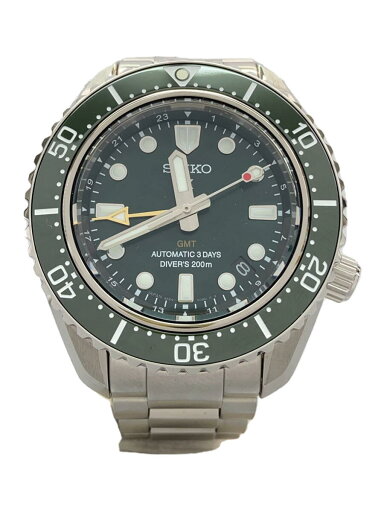 【中古】SEIKO◆自動巻腕時計/アナログ/ステンレス/GRN/SLV/6R54-00D0【服飾雑貨他】 【中古】SEIKO◆自動巻腕時計/アナログ/ステンレス/GRN/SLV/6R54-00D0【服飾雑貨他】