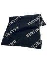 【中古】BALENCIAGA◆マフラー/ウール/BLK/メンズ【服飾雑貨他】