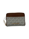 【中古】MICHAEL KORS◆JET SET TRAVEL MD ZA CARD CASE WALLET/コインケース/PVC/35H9GTVZ2B//【服...
