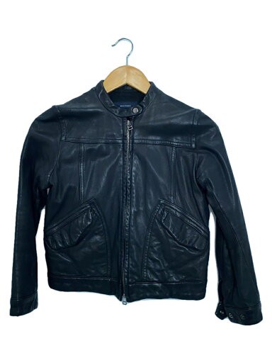【中古】MACPHEE◆レザージャケット・ブルゾン/38/馬革/BLK/無地【レディースウェア】 【中古】MACPHEE◆レザージャケット・ブルゾン/38/馬革/BLK/無地【レディースウェア】