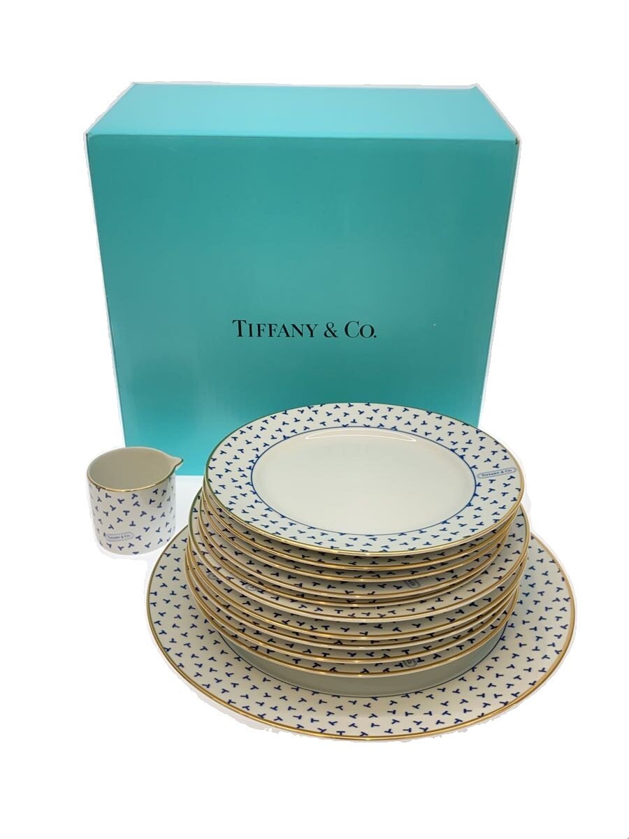 【中古】TIFFANY&Co.◆TIFFANY&Co./ダンシングT/プレート/11点以上/WHT【キッチン用品】