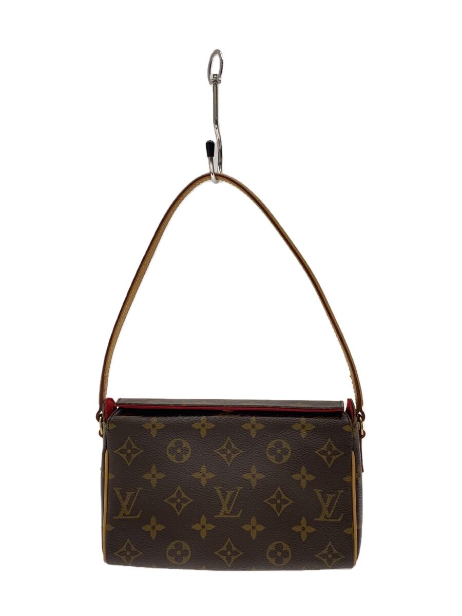 LOUIS VUITTON - 【中古】LOUIS VUITTON◆レシタル_モノグラム・キャンバス/PVC/BRW【バッグ】