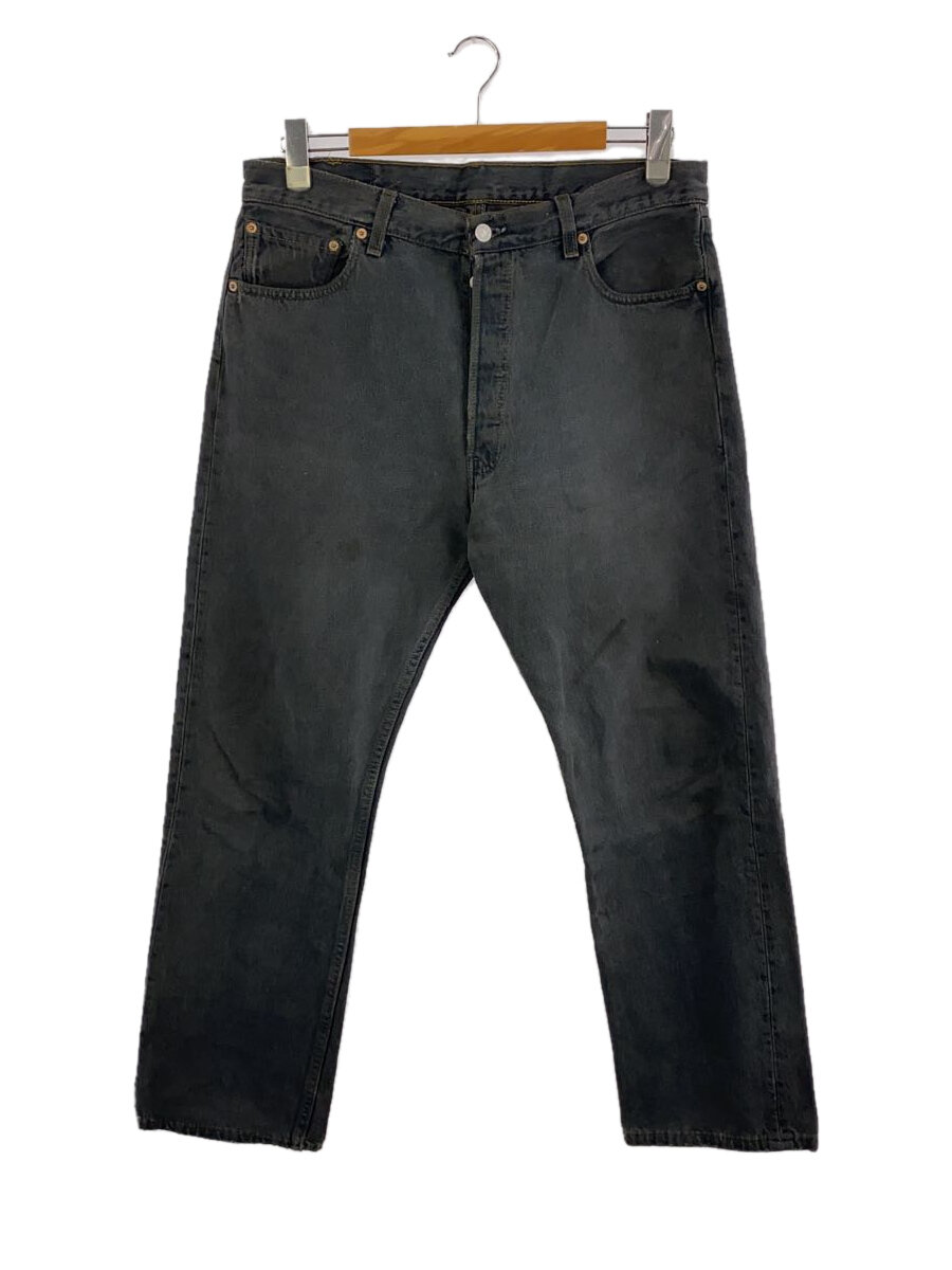 【中古】Levi’s◆後染め/色落ち有/ボトム/36/コットン/BLK/501-0134【メンズウェア】